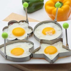 Egg Molds Stainless Steel 4 Pcs Set For Kitchen