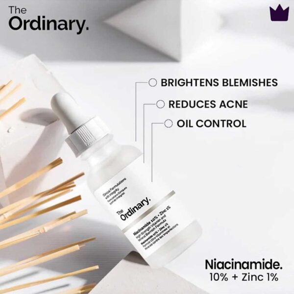 (FREE HOME DELIVERY) The Ordinary Niacinamide 10% + Zinc 1% – 30ml Serum For All Skin Types