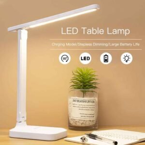 LED Eye Protection Foldable Study Reading Lamp 6000mAh USB Rechargeable Desk Lamp Dimmable