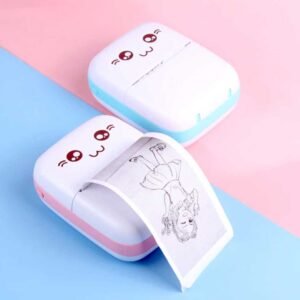 Mini Thermal Photo Label Portable Instant Printer With Paper Roll [Free Home Delivery]