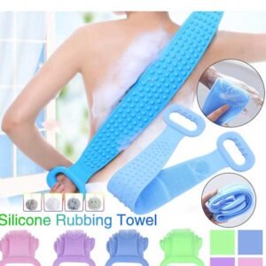 (Pack Of 2) High Quality Silicone Bath Body Brush Soft Rubbing Exfoliating Massage For Shower