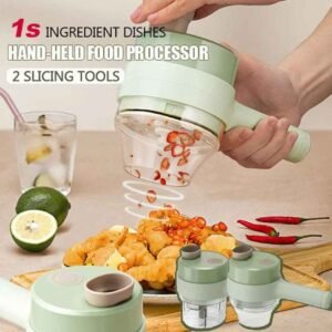 Rechargeable 4 In 1 Handheld Vegetable Cutter Chopper