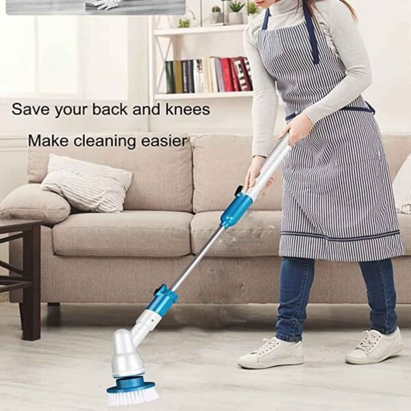 Rechargeable Spin Scrubber Long Handle Cleaning Brush (Free Home Delivery)